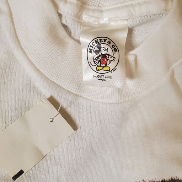 Disney Vintage 90s Mickey Mouse Art to Wear Graphic Tee T-Shirt Unisex M/L NEW - Picture 6 of 7